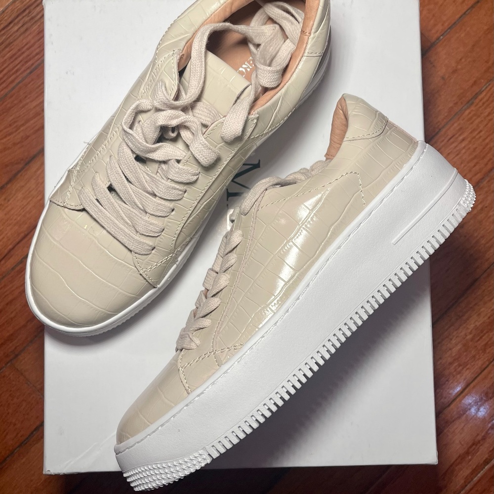 Jo Mercer| Grady Sneakers Bone Croc| Size 37